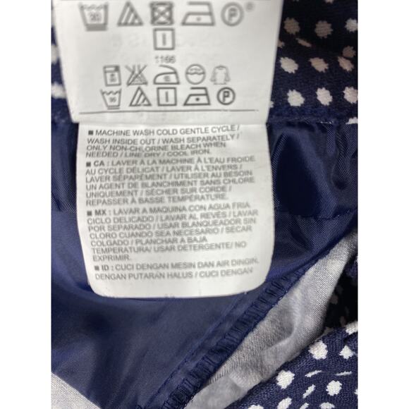 Old Navy Pants Womens Size 8 Blue White Polka Dot Print Pixie Mid Rise Stretch - Picture 9 of 11